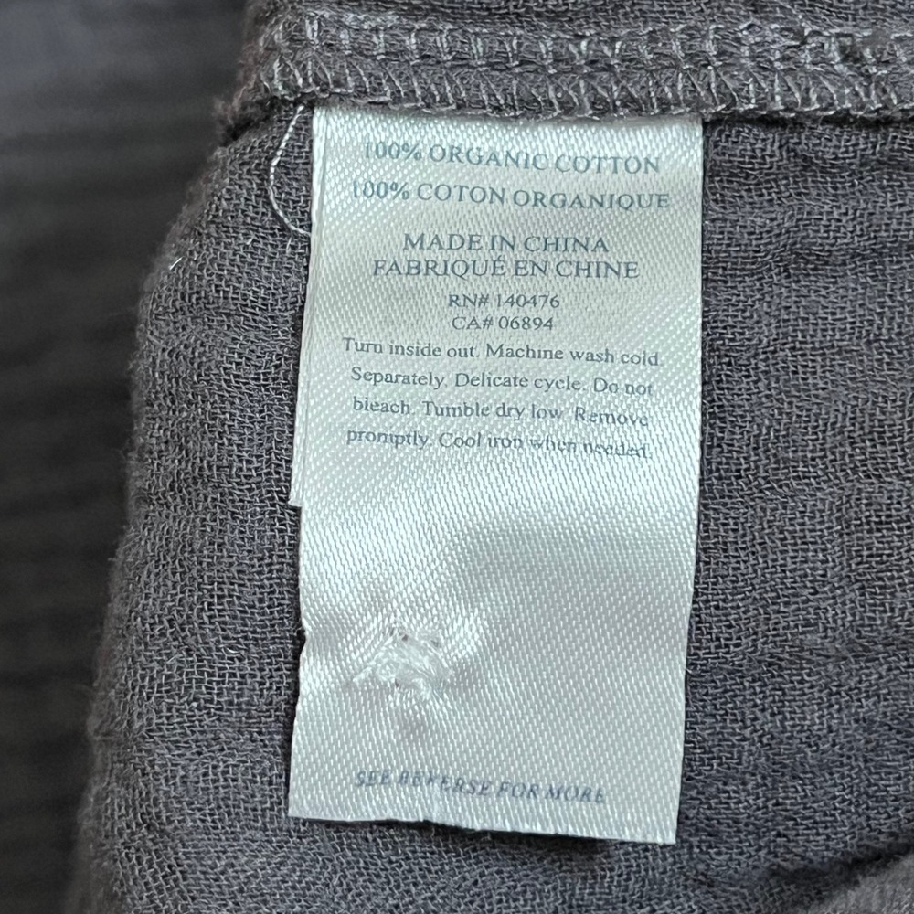 NWT Faherty Dream Cotton Gauze Jumpsuit Washed Black Organic Women's Size Small‎ - Picture 12 of 13